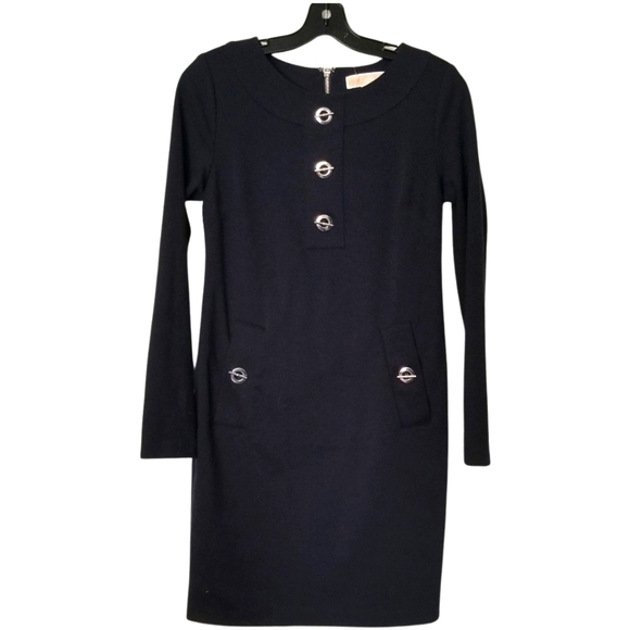 Michael Kors navy midi dress - Picture 1 of 4